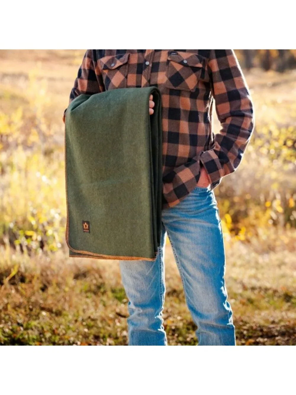 Warm Thick Wool Blanket - Washable Outdoor Camping & Picnic Essential - Travel